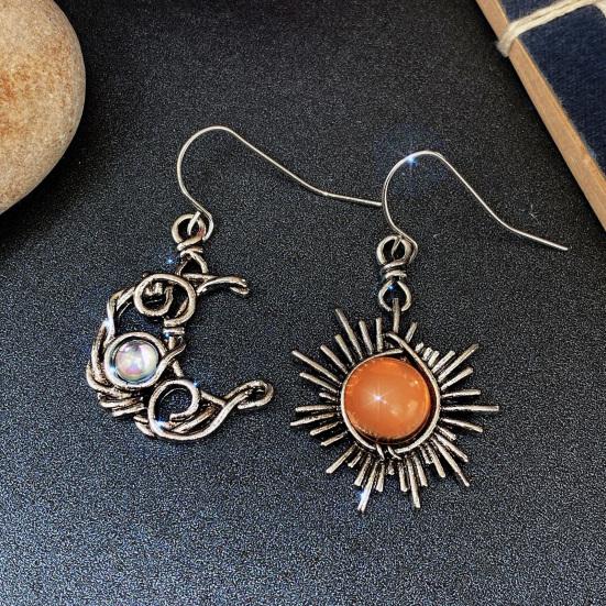 1 пара изысканных серег, универсальные женские серьги в форме луны